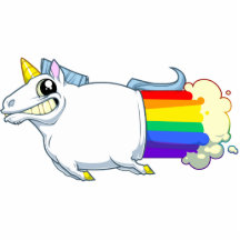 Unicorn-Furz-Magnet Photo Skulptur
