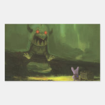 Unpleasant Encounter Rectangle Sticker