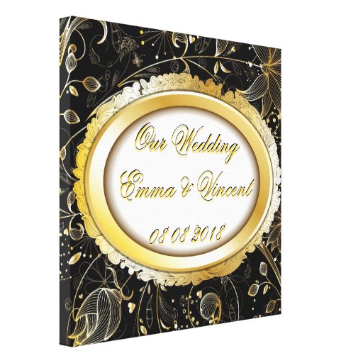 Unser Leinwand-Druck Text der Hochzeit kundenspezi Gespannte Galerie Drucke