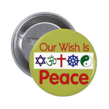 Unser Wunsch FRIEDENSknopf Buttons