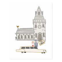 Unsere Hochzeit Postkarte