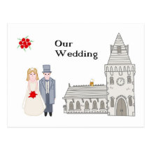 Unsere Hochzeit Postkarte