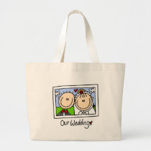 Unsere Hochzeits-Braut und Bräutigam-T-Shirts und  Einkaufstaschen