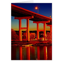 Unter der Brücke Grußkarte