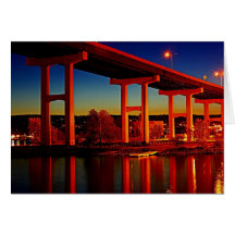 Unter der Brücke Grußkarte