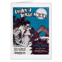 Unter einer Texas-Mondsongbook-Abdeckung Grußkarten