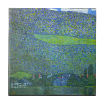 Unterach beim Attersee durch Gustav Klimt Keramikkacheln
