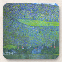 Unterach beim Attersee durch Gustav Klimt Cocktail Untersetzer