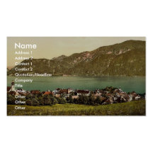 Unterach, I., Oberösterreich, Austro-Ungarn selten Visitenkarten Vorlage