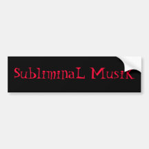 Unterbewusstes MusiK Auto Sticker