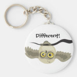 Unterschiedlich! Umgedrehte Eule Keychain Schlüsselband