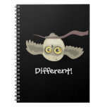 Unterschiedlich! Umgedrehte Eule! ~notebook Spiral Notizbücher