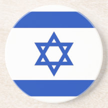 Untersetzer mit Flagge von Israel