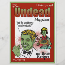Untote Zeitschrift Vollfarbige Flyer