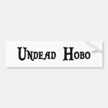 Untoter Hobo-Stoßaufkleber Auto Sticker