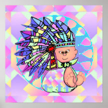 Ureinwohner-Baby-Plakat