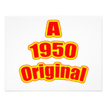 Ursprüngliches Rot 1950 Personalisierte Ankündigungen