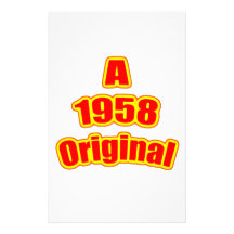 Ursprüngliches Rot 1958 Druckpapiere