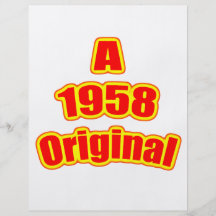Ursprüngliches Rot 1958 Individuelle Flyer