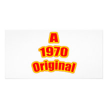 Ursprüngliches Rot 1970 Foto Grußkarte