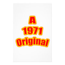 Ursprüngliches Rot 1971 Büropapier