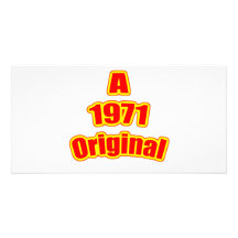 Ursprüngliches Rot 1971 Individuelle Photo Karte