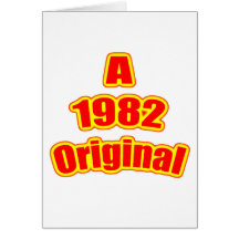 Ursprüngliches Rot 1982 Grußkarten