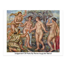 Urteil von Paris durch Pierre-Auguste Renoir Postkarten