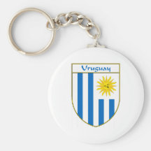 Uruguay-Flaggen-Schild Schlüsselband