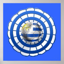 Uruguayisches Cockadeemblem von Uruguay-Geschenken Plakatdrucke