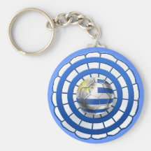 Uruguayisches Cockadeemblem von Uruguay-Geschenken Schlüsselanhänger
