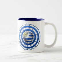 Uruguayisches Cockadeemblem von Uruguay-Geschenken Tassen