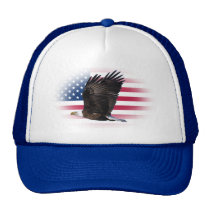US-Flagge mit Eagle-Fernlastfahrer-Hut kappen