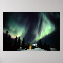 USA, Alaska, Chena heiße Quellen. Aurora Plakate
