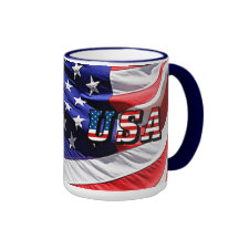 USA - Amerikanische Flagge Kaffee Haferl