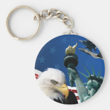 USA-COLLAGE SCHLÜSSELANHÄNGER