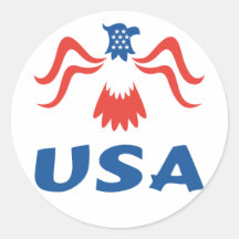 USA Eagle Runde Aufkleber