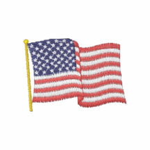 USA-Flagge 1W Polohemd