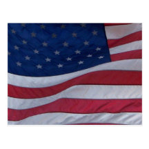 USA-Flagge Postkarte