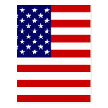 USA-Flagge Postkarten