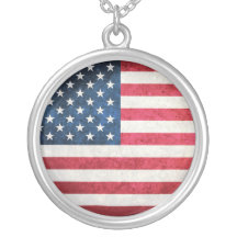 USA-Flagge Selbst Gestaltete Halskette