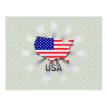 USA-Flaggen-Karte 2,0 Postkarten