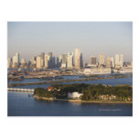 USA, Florida, Miami, Stadtbild mit Küstenlinie Postkarte