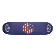 USA-FriedensSkateboard Personalisiertes Skateboarddeck
