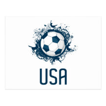 USA-Fußball Postkarten
