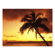 USA, Hawaii, Maui, bunter Sonnenuntergang in a Kunst Photo