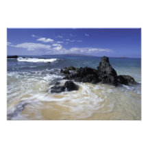 USA, Hawaii, Maui, Maui, Makena Strand, Brandung a Photographien