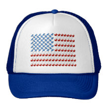 USA kennzeichnet gemacht von den Vögeln Retrokult Cap