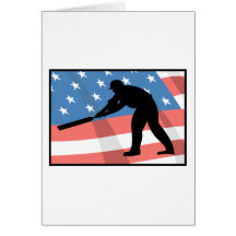 USA-Kricket Grußkarte