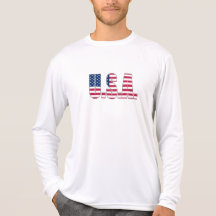 USA-Leistung Mikro-Faser lange Hülse Tshirts